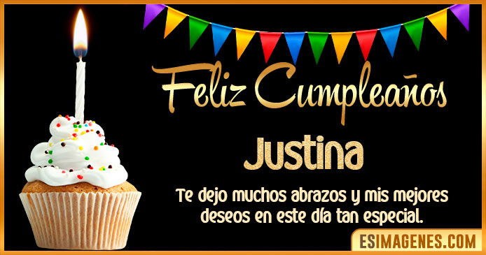 Feliz Cumpleaños Justina