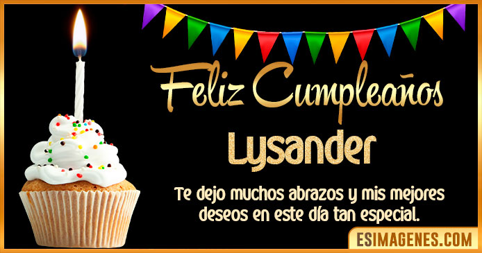 Feliz Cumpleaños Lysander