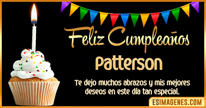 Feliz Cumpleaños Patterson