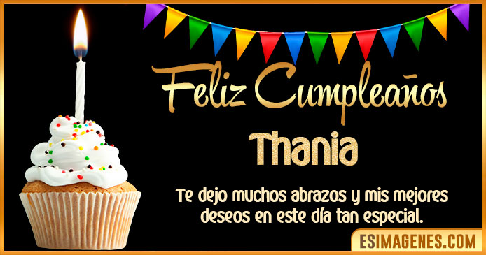 Feliz Cumpleaños Thania