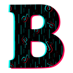letra b en png vector tiktok