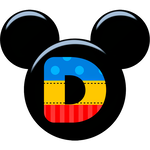 letra d con cabeza de mickey mouse png