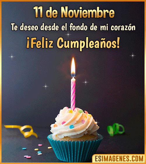 feliz cumpleanos gif 11 de Noviembre
