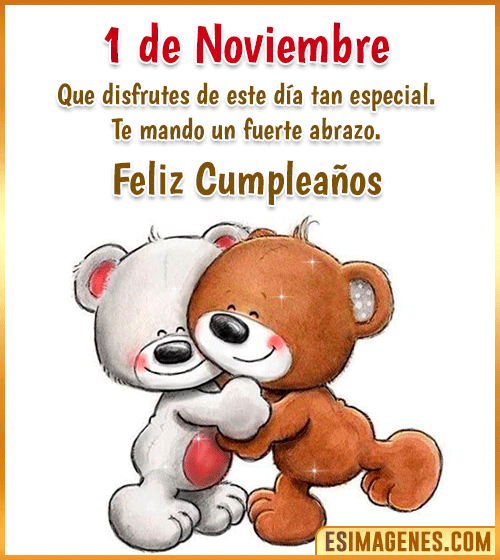 feliz cumpleanos gifs 1 de Noviembre