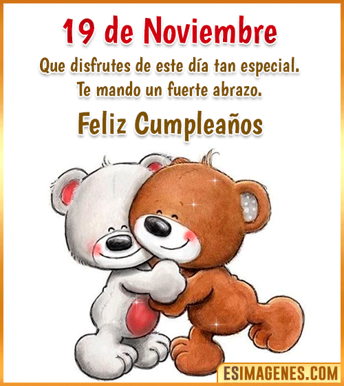 feliz cumpleanos gifs 19 de Noviembre