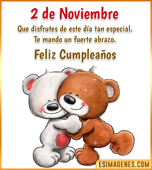 feliz cumpleanos gifs 2 de Noviembre