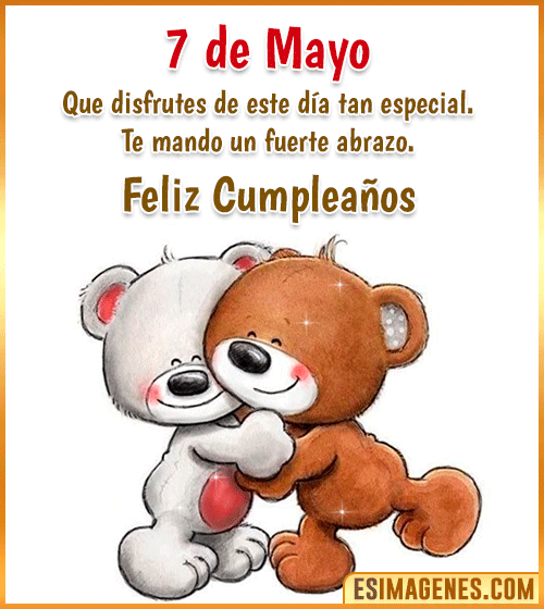 feliz cumpleanos gifs 7 de Mayo