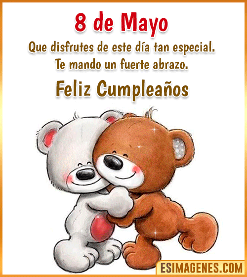 feliz cumpleanos gifs 8 de Mayo