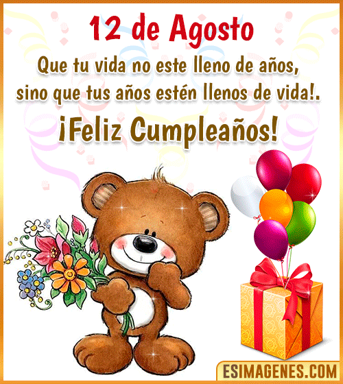 gif de cumpleanos 12 de Agosto