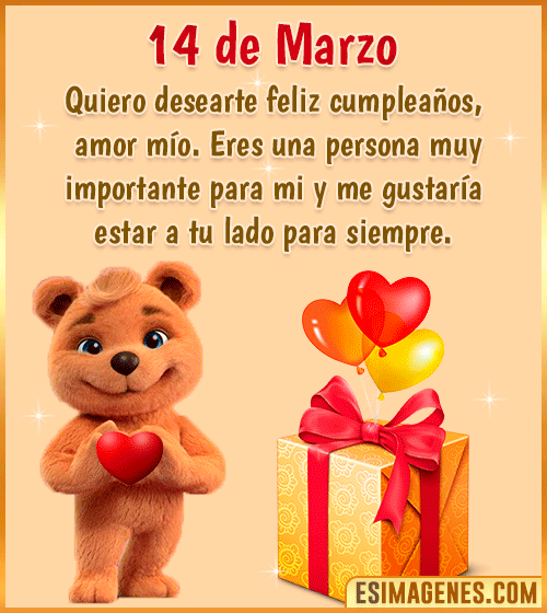 gif de cumpleanos amor 14 de Marzo