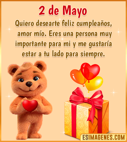 gif de cumpleanos amor 2 de Mayo