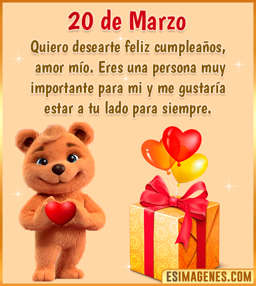 gif de cumpleanos amor 20 de Marzo