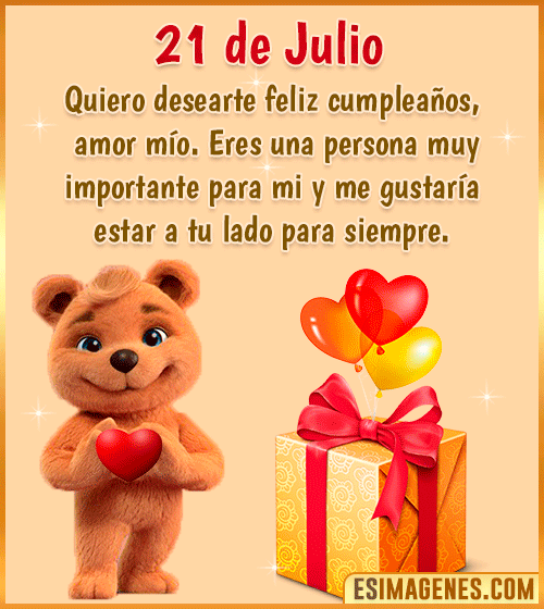 gif de cumpleanos amor 21 de Julio