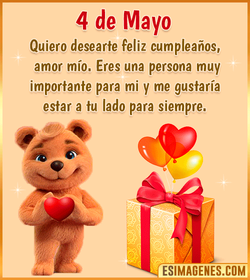 gif de cumpleanos amor 4 de Mayo