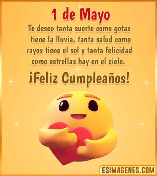 imagenes de feliz cumpleanos 1 de Mayo