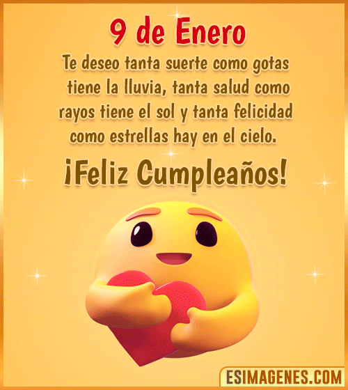 imagenes de feliz cumpleanos 9 de Enero
