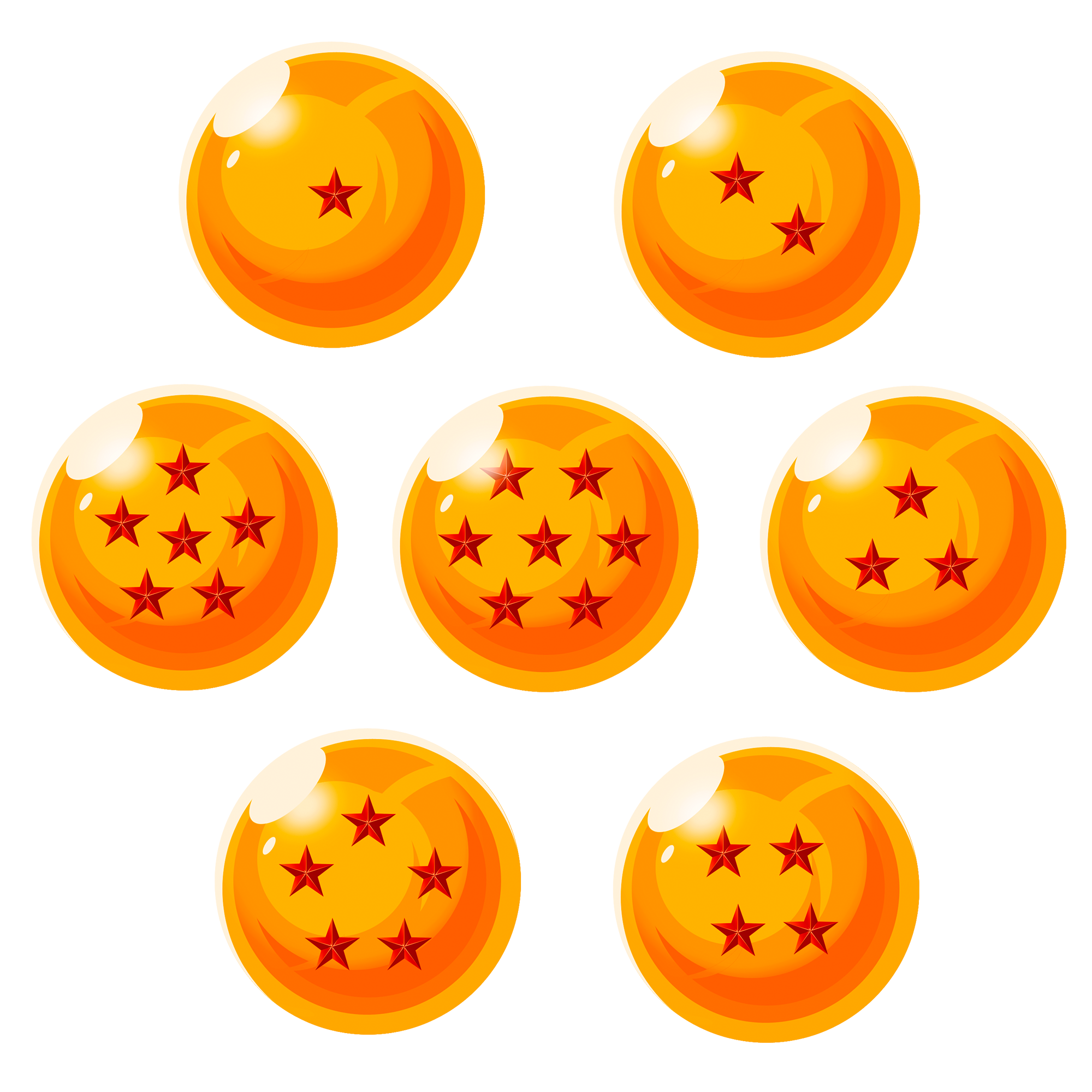 7 esferas de dragon ball png