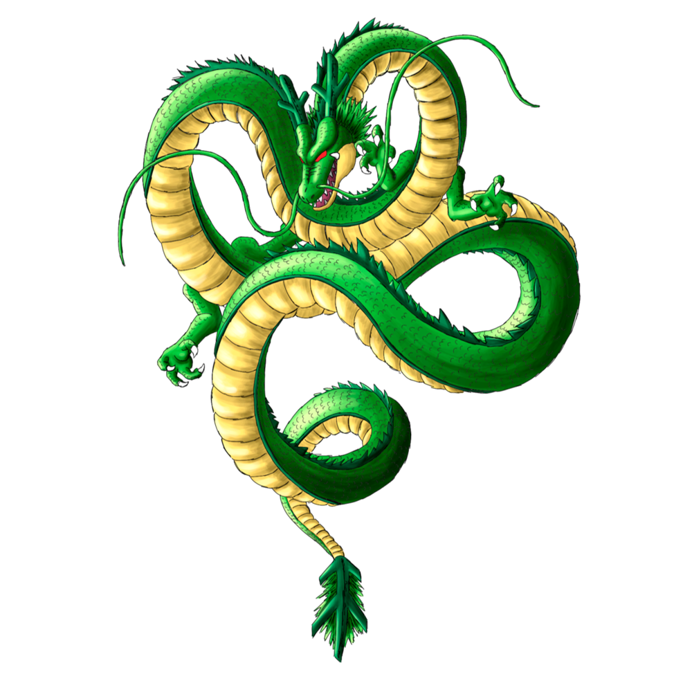 Shenlong dragon verde png