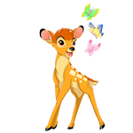bambi y mariposas png